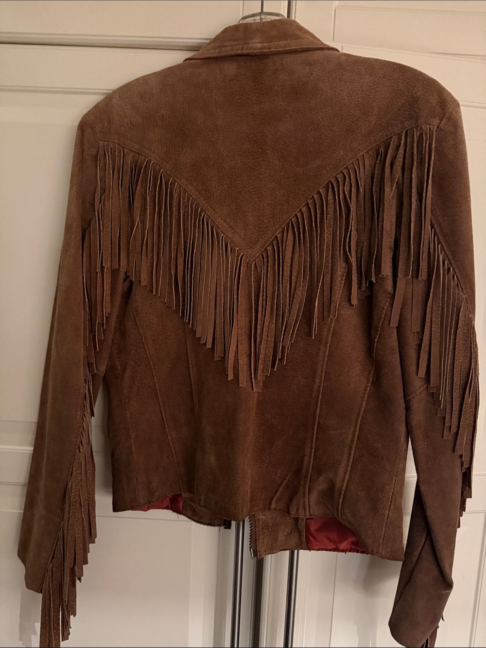 Perfect leather vintage Brown Suede Fringe Leather Jacket - Women's - Picture 2 of 11